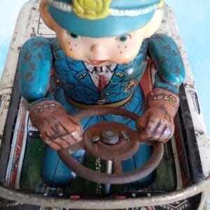 Antigo Carrinho De Polícia Japonês Em Miniatura