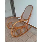 Antiga Cadeira De Balanço Thonet #364 Marrom Creme (Usado)