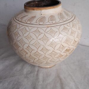 Vaso Para Flores Em Cerâmica Esmaltada #635